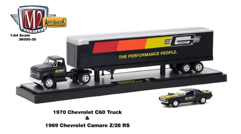1:64 1970 Chevrolet C60 Truck & 1969 Chevrolet Camaro Z/28 RS