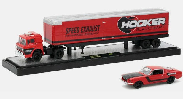 1:64 1970 Ford C-600 & 1968 Ford Mustang