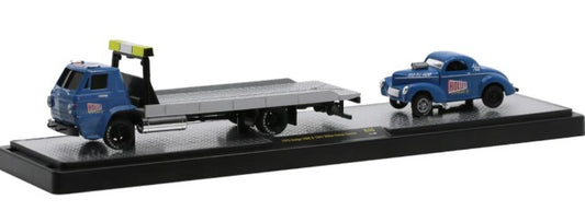 1:64 1970 Dodge L600 & 1941 Willys Coupe Gasser