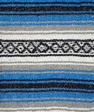Turquoise Heavy Duty Mexican Falsa Blanket