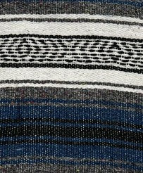 Steel Blue Mexican Falsa Blanket