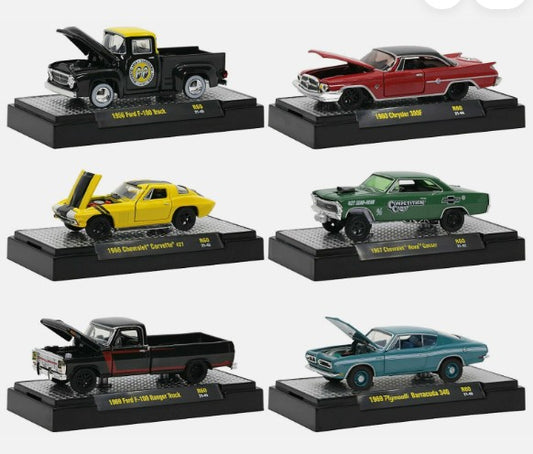 1:64 Detroit Muscle Set of 6