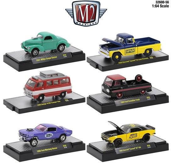 Release 56 - Detroit Muscle Set of 6 Die Cast Models