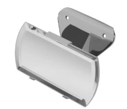 Metallic bracket on a white background