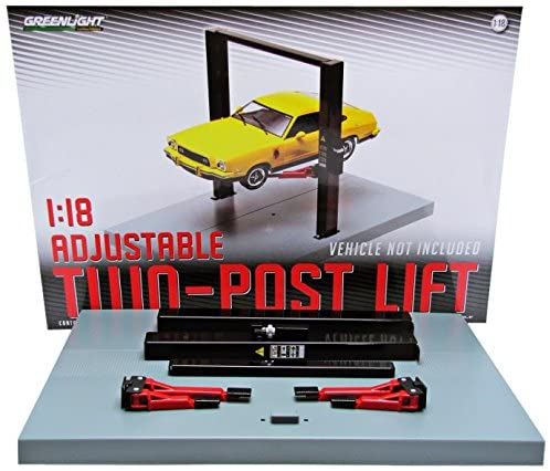 1:18 Two Post Lift Garage Set Die Cast Model (3 options)