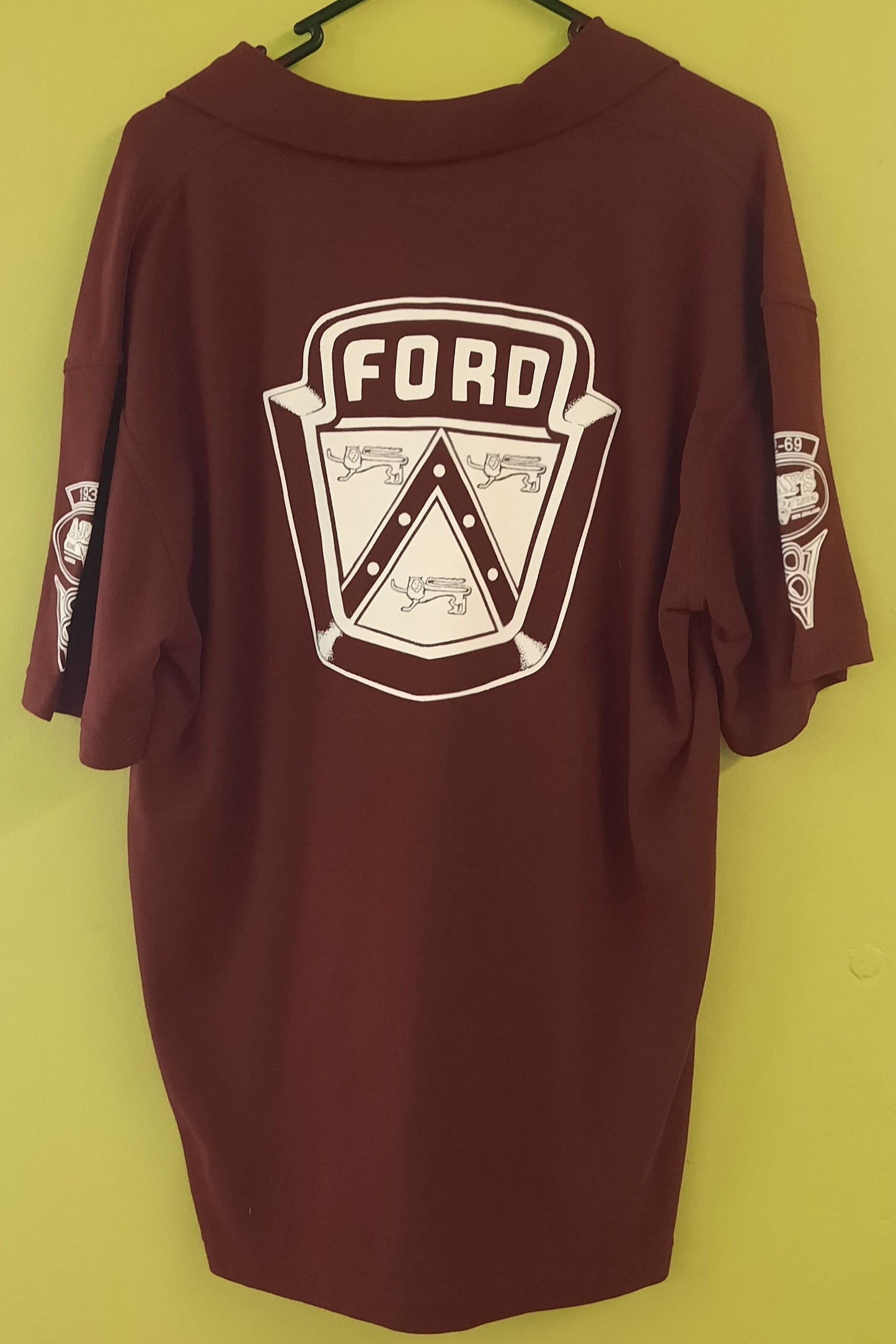 Ford Crest Polo Shirt - Maroon