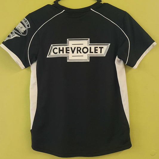 Chevrolet Bowtie T-Shirt - Black/White Cool Dry