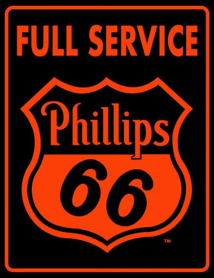 Phillips 66 Rectangle Tin Sign (2 options)