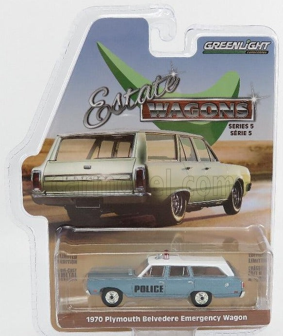1970 Plymouth Belvedere Emergency Police Wagon Die Cast Model