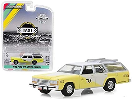 1988 Ford Ltd Crown Victoria Rosarito Tijuana Taxi Die Cast Model
