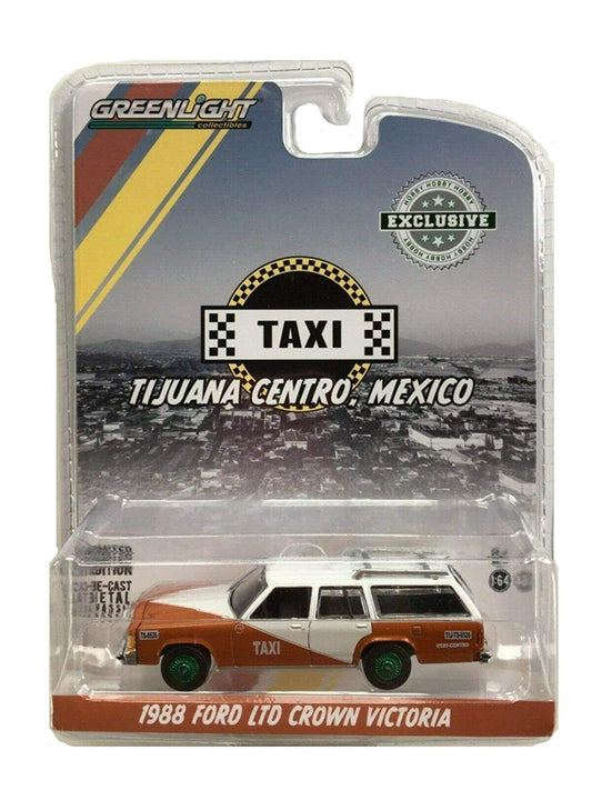 1988 Ford Ltd Crown Victoria Tijuana Centro Taxi Die Cast Model