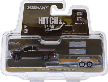 2015 Ford F-150 with Flatbed Trailer Die Cast Model