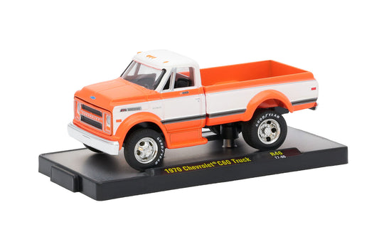Release 46 - 1970 Chevrolet C60 Truck (orange/white) Die Cast Model