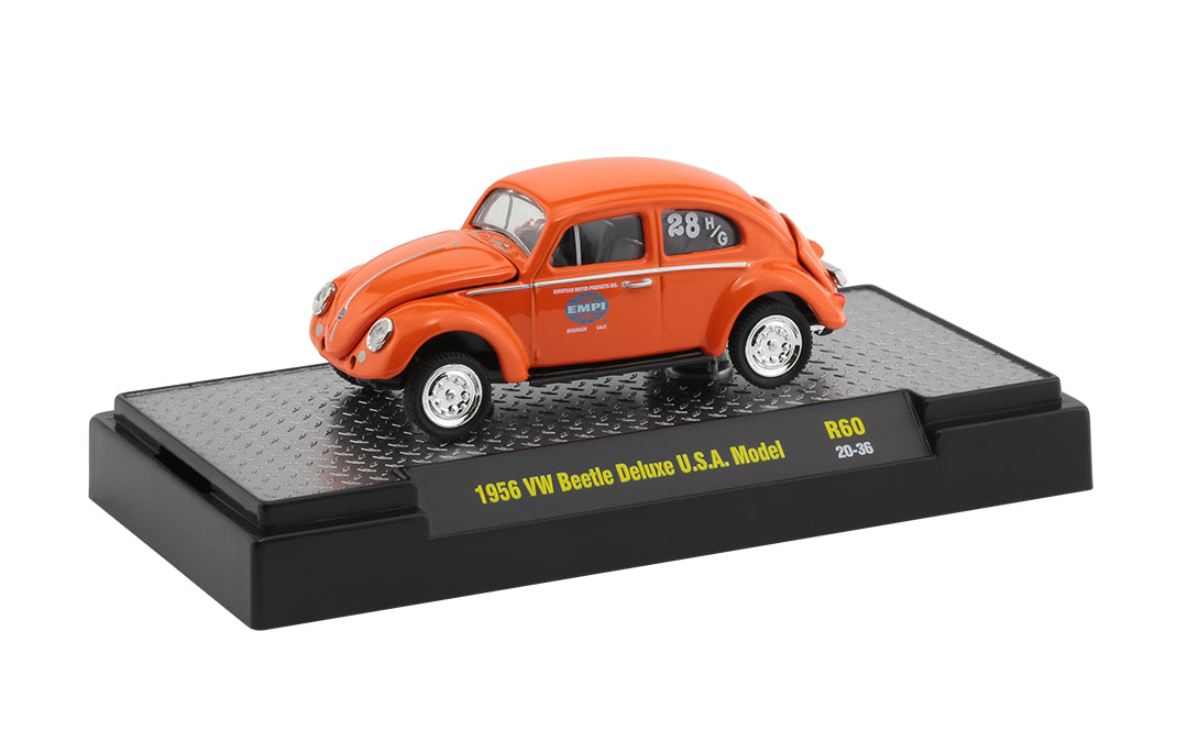 Release 60 - 1956 VW Beetle Deluxe USA Model Die Cast Model