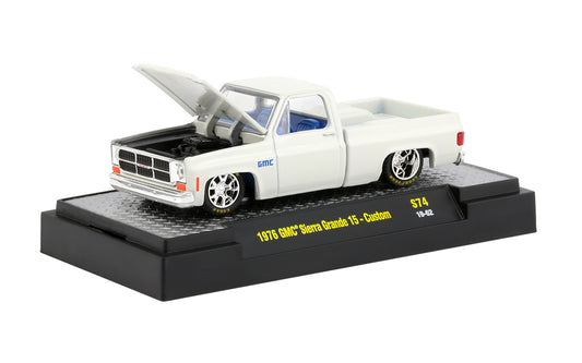 Release S74 - 1976 GMC Sierra Grande 15 Custom (white) Die Cast Model