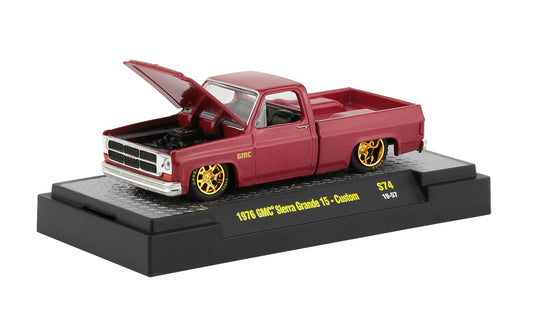 Release S74 - 1976 GMC Sierra Grande 15 Custom (red) Die Cast Model