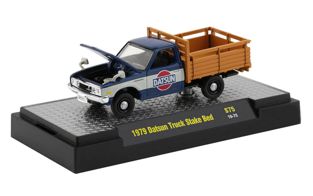 Release S75 - 1979 Datsun Truck Stake Bed Die Cast Model