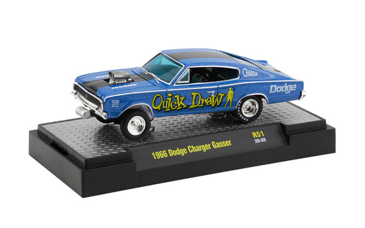 Release 51 - 1966 Dodge Charger Gasser (blue) Die Cast Model