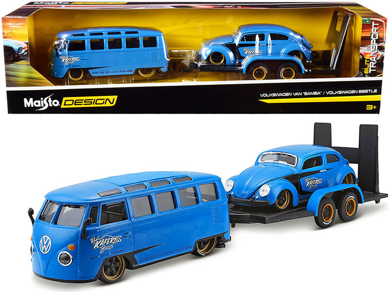 1:24 Volkswagen Van Samba & Volkswagen Beetle Die Cast Model