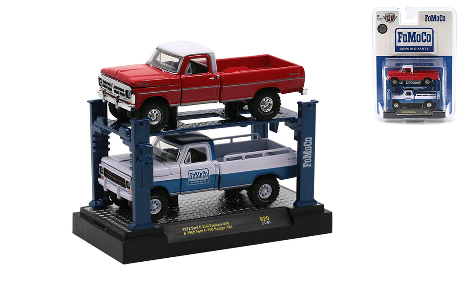 1:64  1972 Ford F-250 Explorer 4x4 & 1969 Ford F-100 Ranger 4x4