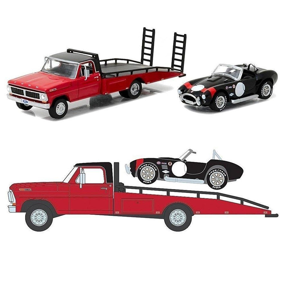 1:64  Ford F-350 Ramp Truck with 1965 Cobra 427 S/C