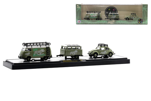 1:64  1960 VW Delivery Van & 1953 VW Beetle Deluxe USA