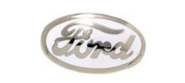 Ford Oval White Grill Emblem 1934