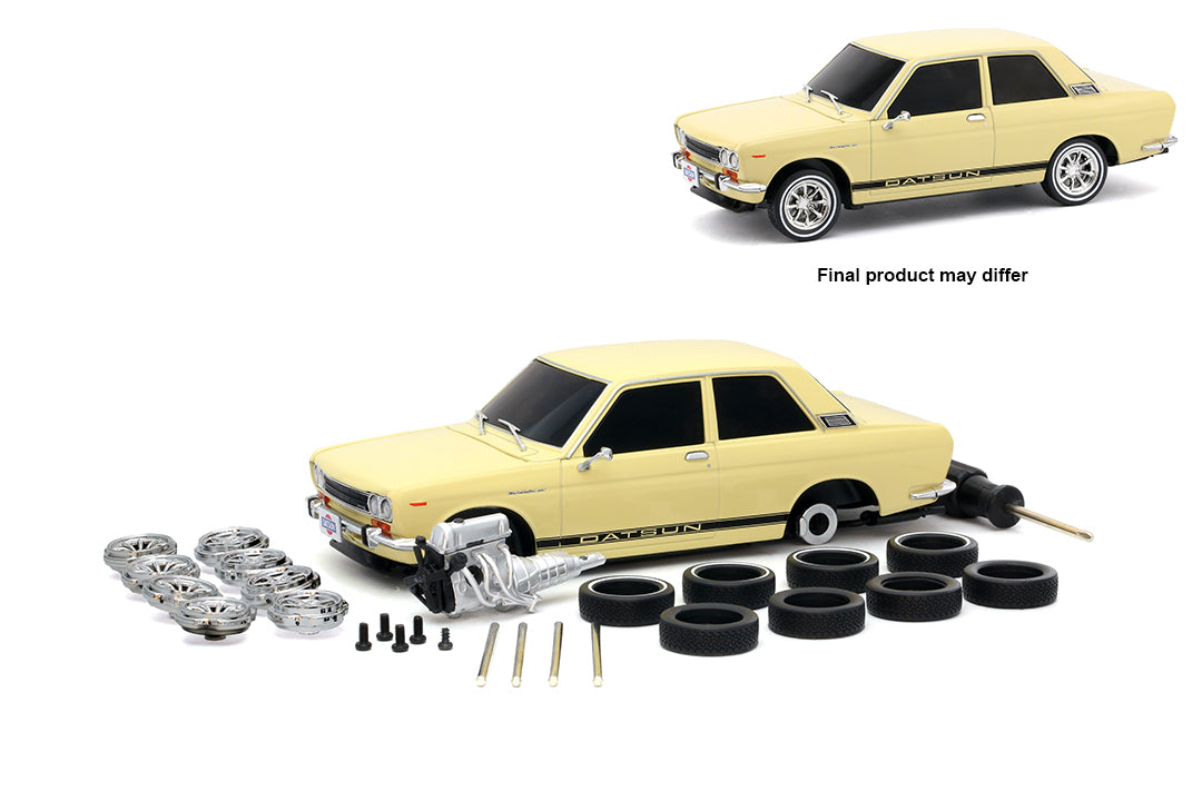 Release 06 - 1970 Datsun 510 (cream) Die Cast Model Kit