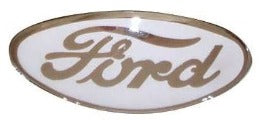 Ford Oval White Grill Emblem 1935-38
