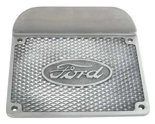 Running board step plates with Ford oval script 1928-31