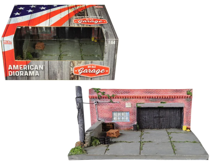1:64 My Old Garage American Diorama Die Cast Model