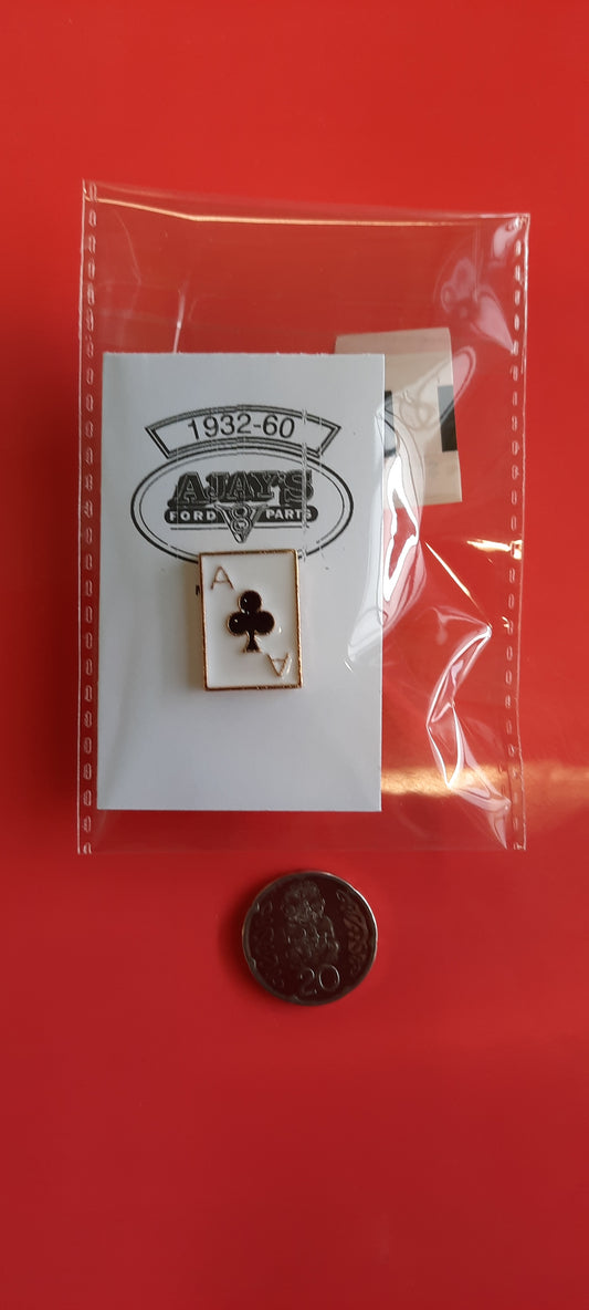 Ace of Clubs Hat Pin