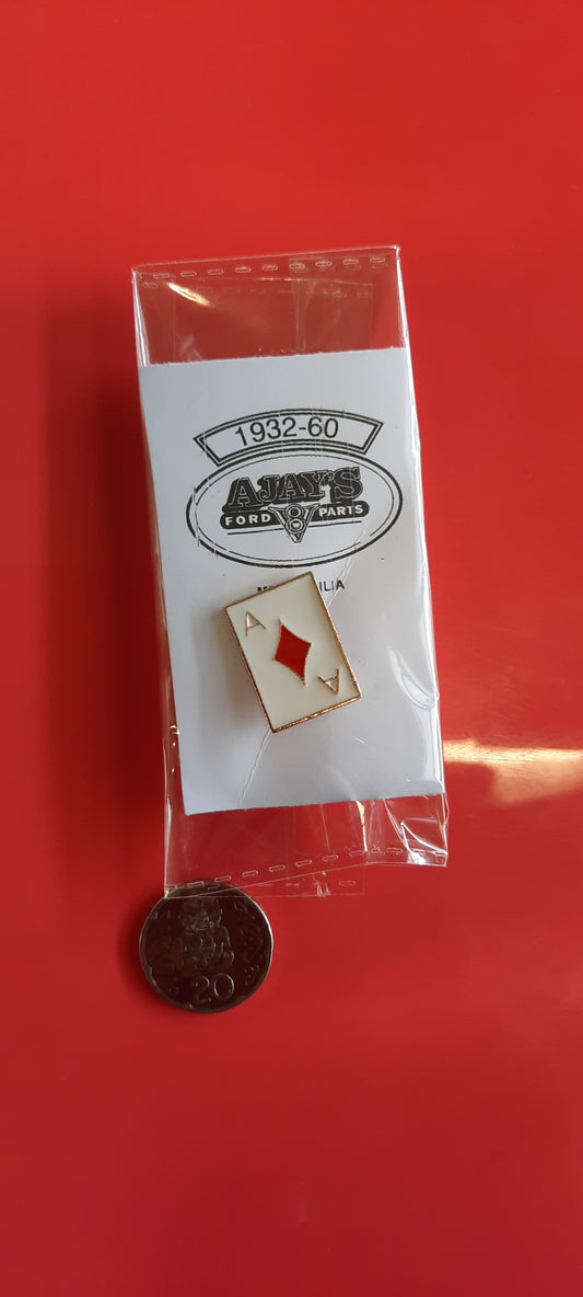 Ace of Diamonds Hat Pin