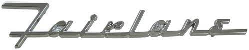 Ford Fairlane Hood Nameplate 1955-56