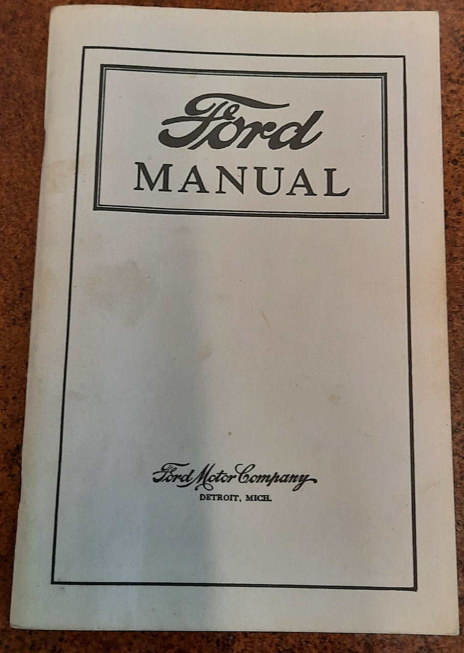 1915-25 Ford Service Manual