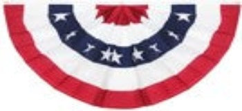 USA Banner Pennant/Bunting Pleated