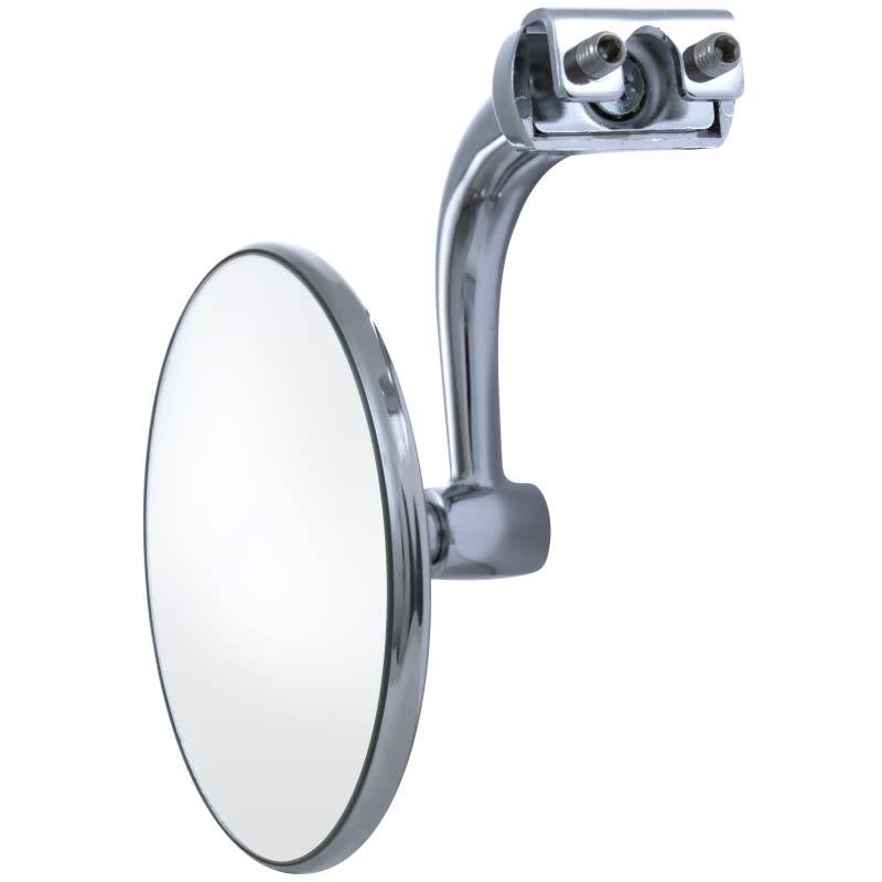 3" Curved  Arm Peep Mirror with Convex Glass
