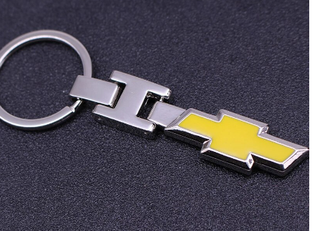 Chevrolet Yellow Bowtie Key Ring