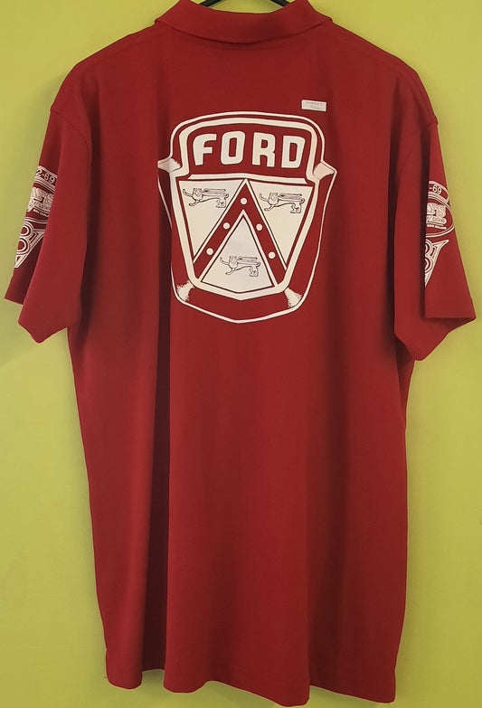 Ford Crest Polo Shirt - Red (Women's)