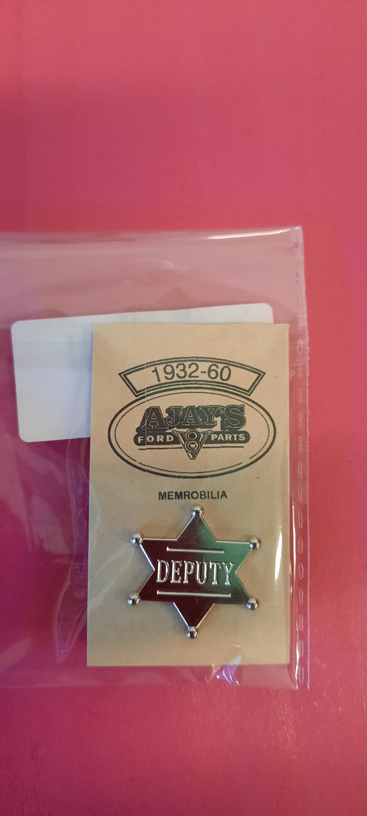 Deputy Badge Hat Pin