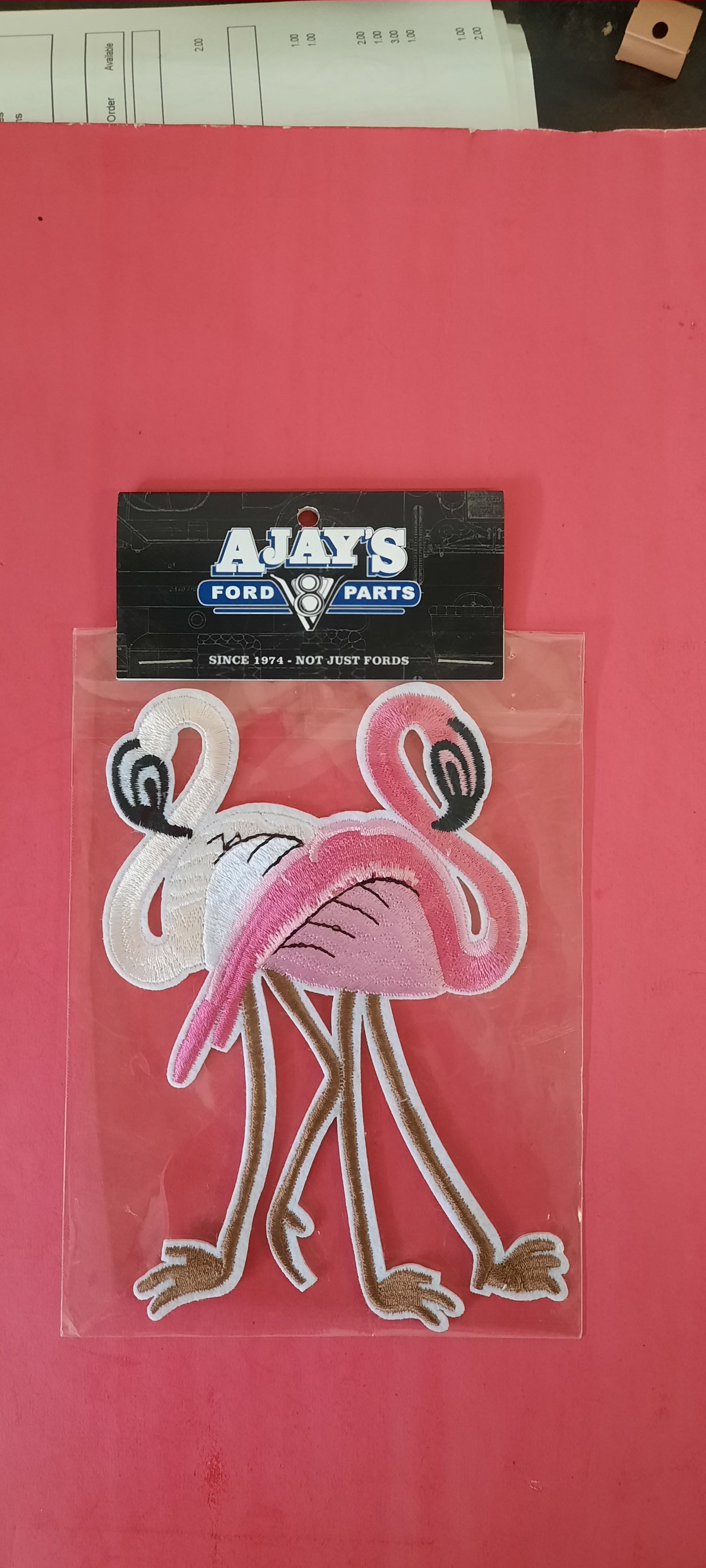 Flamingos Embroidery Motif (version 3)