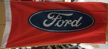 Ford Blue on Red Flag