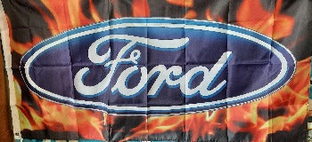 Ford Orange Flame Flag