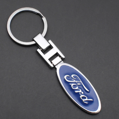 Ford Oval Blue Key Ring