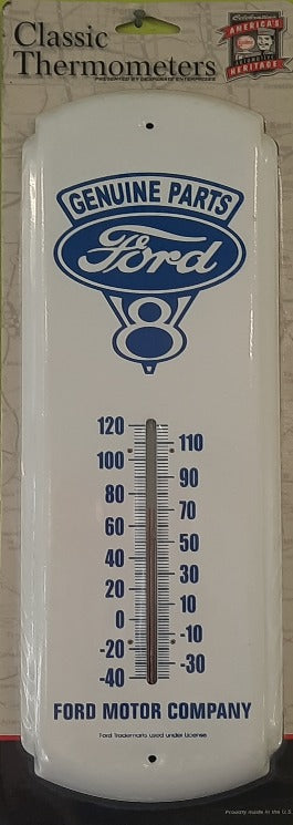 Ford V8 Genuine Parts Retro Wall Thermometer