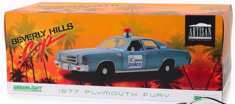 1:18 1977 Plymouth Fury Beverly Hills Cop Die Cast Model