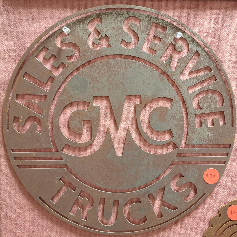 GMC Trucks Sales & Service Sign