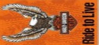 Harley Davidson Ride to Live Flag