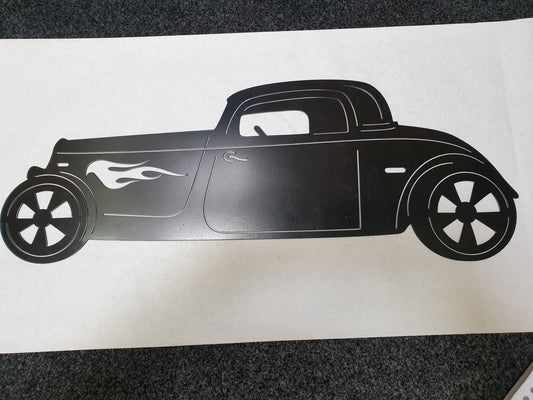 Hot Rod (side view) Laser Cut (various sizes)