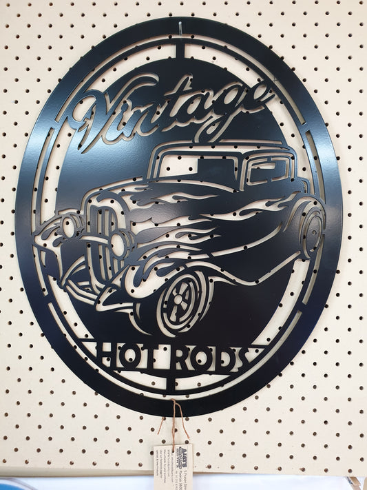 Vintage Hot Rod Laser Cut (various sizes)